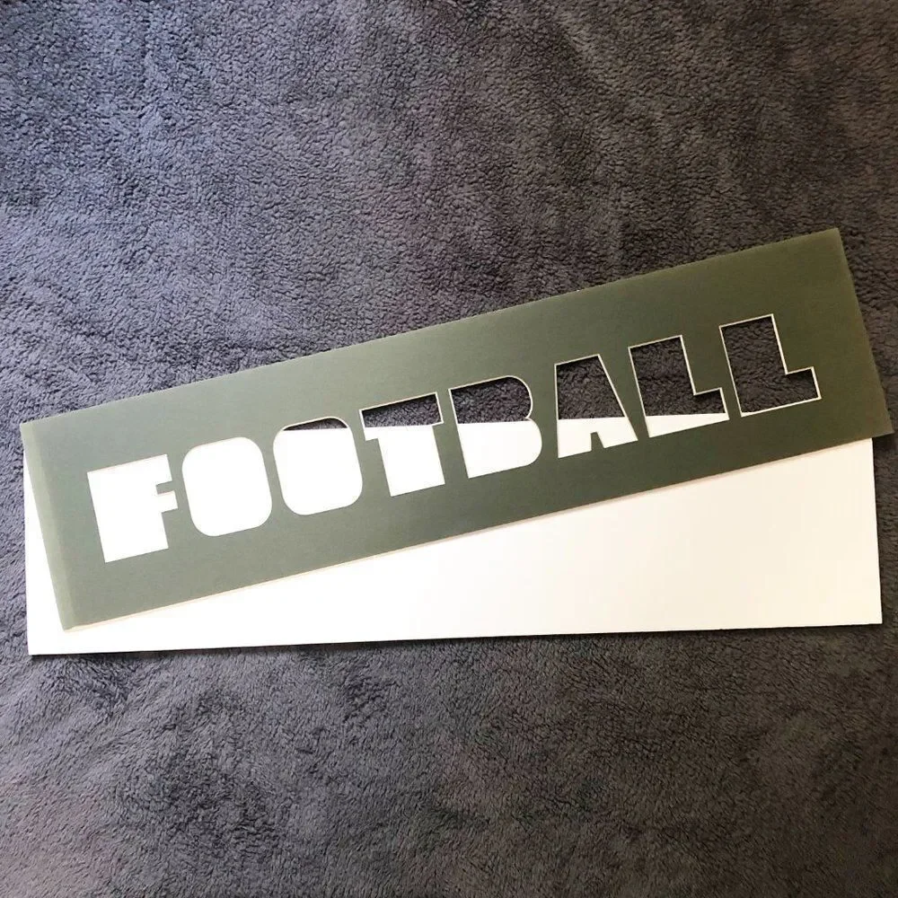 7x28 Olive‎ Green Football Photo Mat